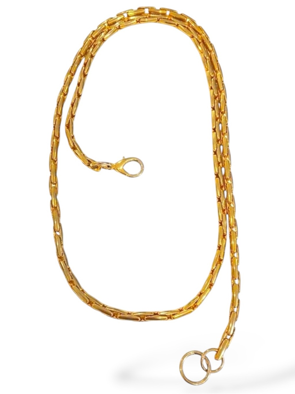 Y2K Revival Gold-Tone Chain Link Belt With Clasp Closure early 2000s feminine